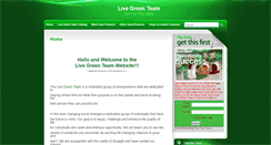 Desktop Screenshot of livegreenteam.com