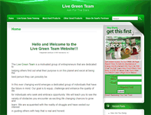 Tablet Screenshot of livegreenteam.com